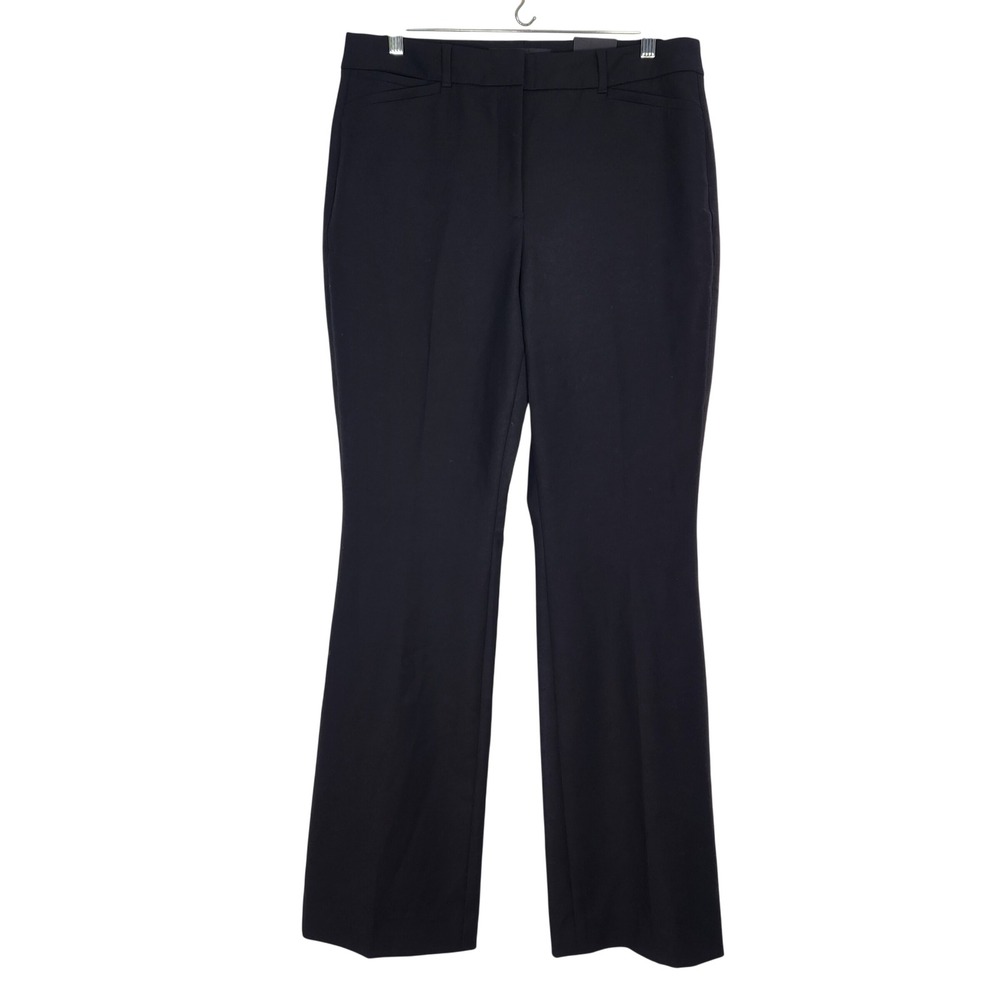 White House Black Market Ines Slim Boot CS Black Dress Pants 10R 570314096